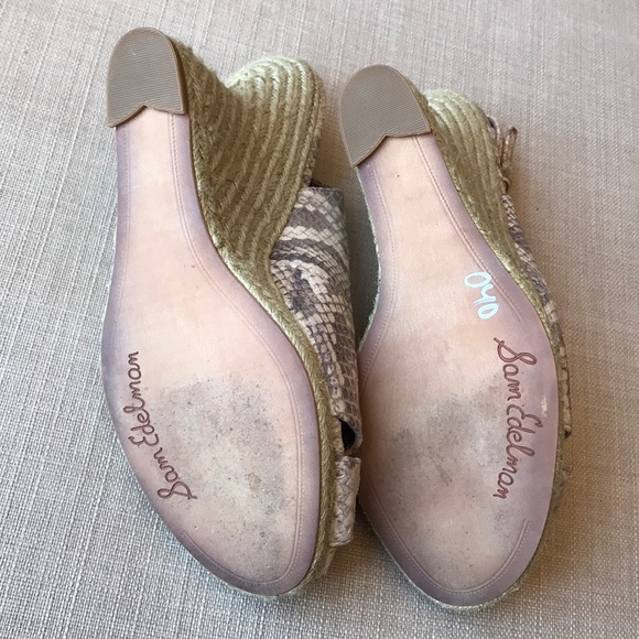 NWOT Sam Edelman Arianna Espadrilles snakeskin - Picture 8 of 8